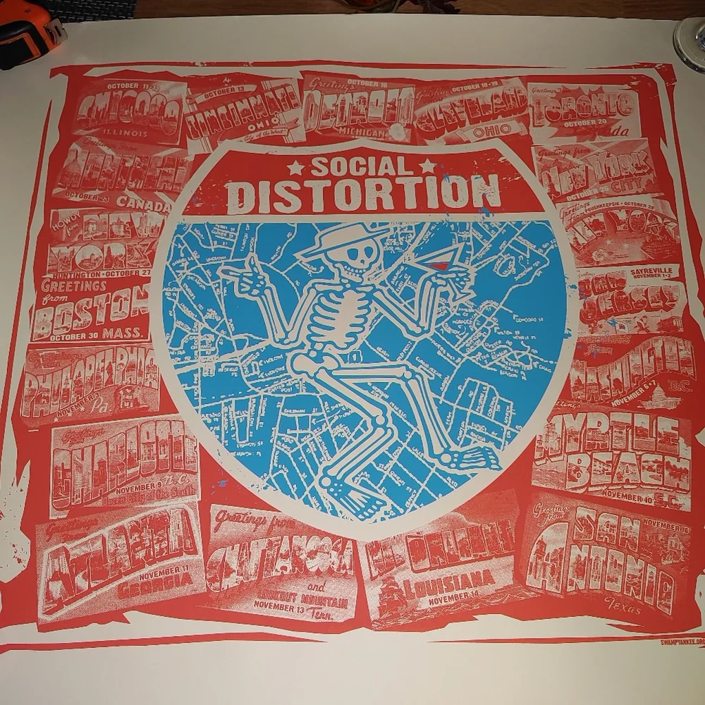Social distortion 2019 fall tour poster - Picture 4 of 11